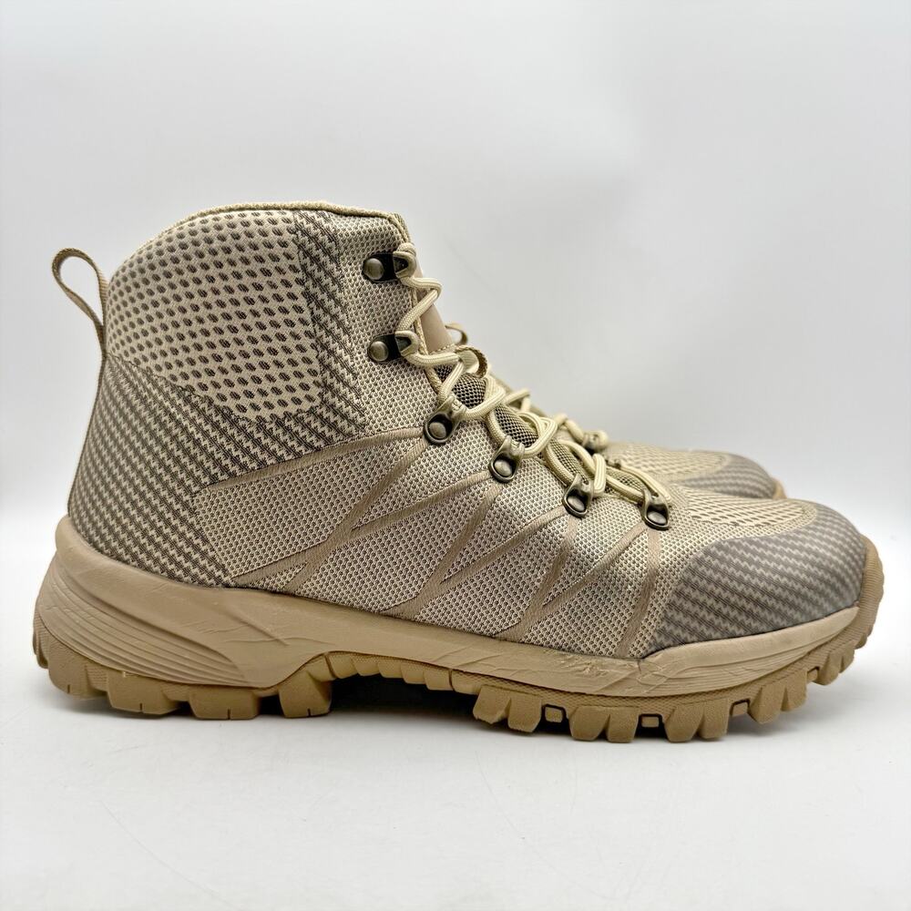 Propet Mens Traverse Hiking Mid Boots Size 12 XXWIDE Tan Brown Waterproof EUC